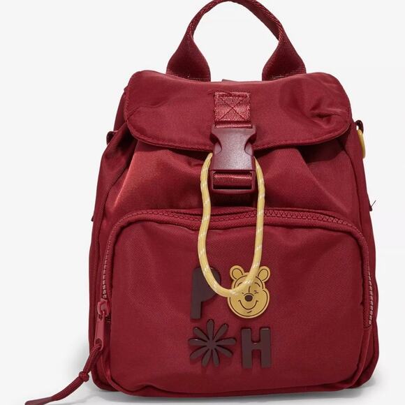 Loungefly Handbags - Disney Winnie the Pooh Red Nylon Mini Backpack